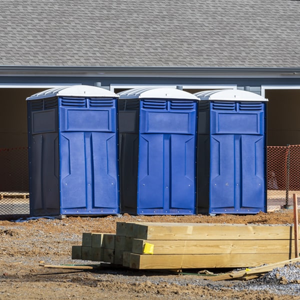 is there a specific order in which to place multiple porta potties in Spring Garden AL